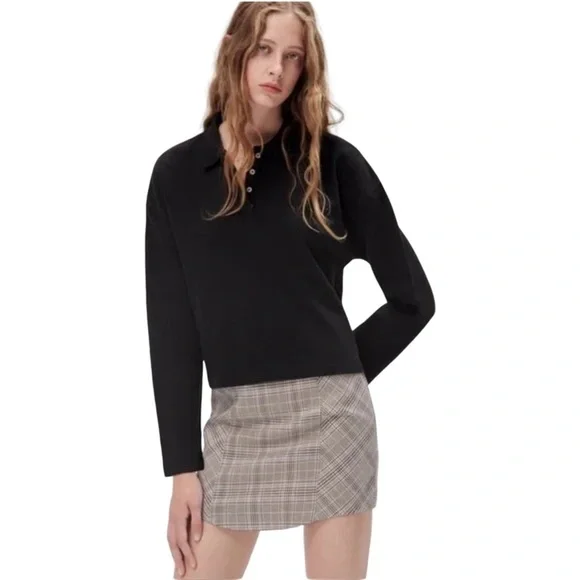 Zara Tan and Brown Pencil Mini Skirt for Work - Picture 3 of 7